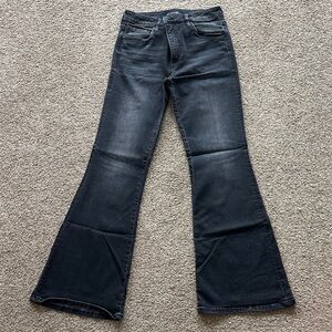 Kut from the Kloth Black Faded Flare Jeans